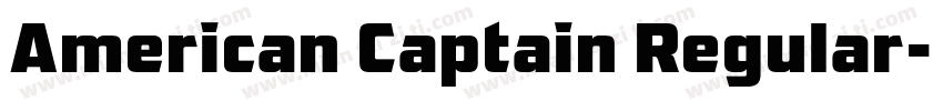 American Captain Regular字体转换